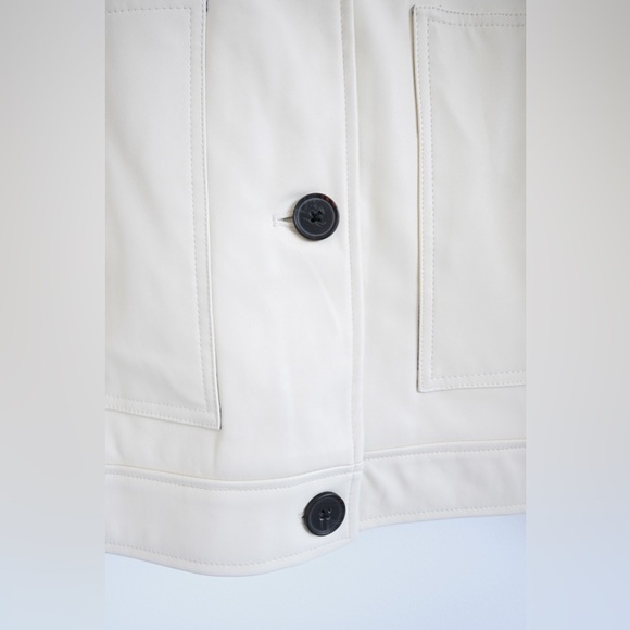 NVLT Trucker Jacket Vegan Leather NWT - Picture 4 of 6